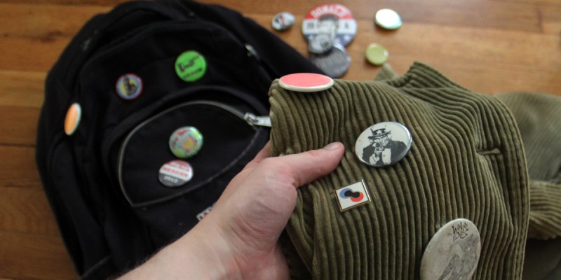 punk, pins, migration, backpack