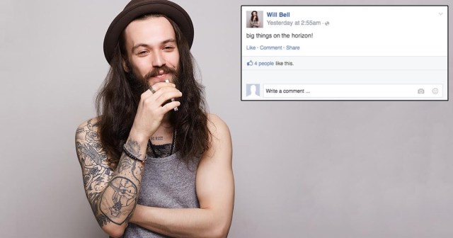“Big Things on the Horizon,” Posts Friend About to Ask Everyone for Money