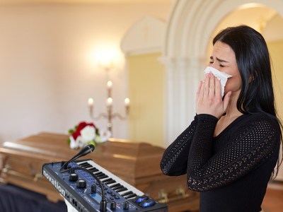 vocoder, eulogy, funeral