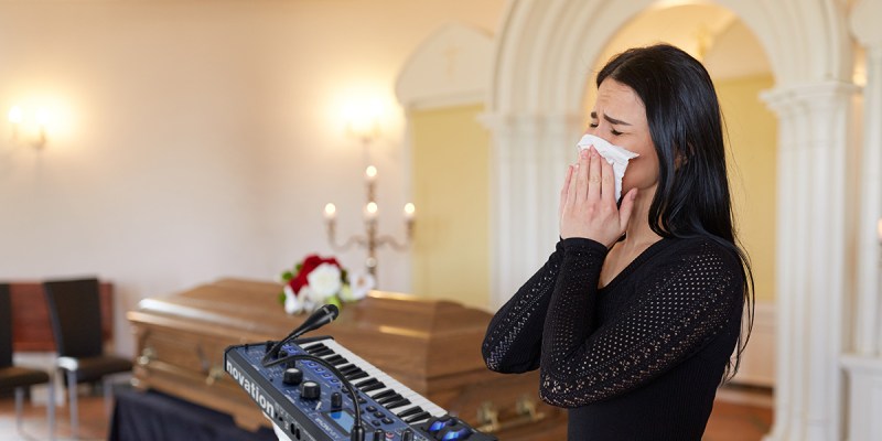 vocoder, eulogy, funeral