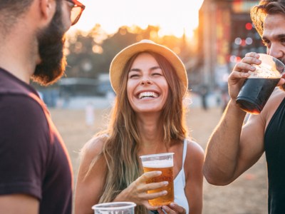 woman, festival, haha