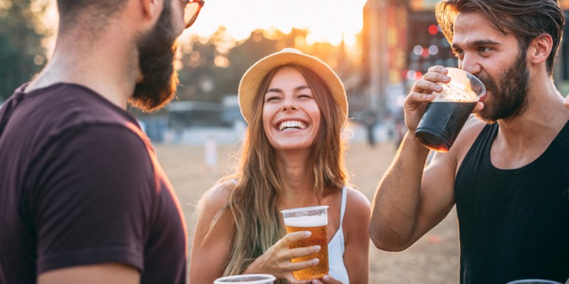 woman, festival, haha