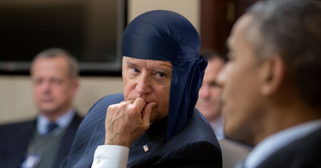 Joe Biden Runs a Few Du Rag And Tie Combos By Obama Ahead of Debate