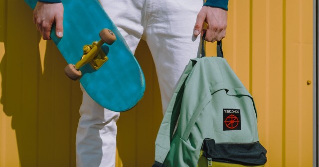 Punk Anxiously Covers Jansport Logo on Brand-New Backpack with Patch