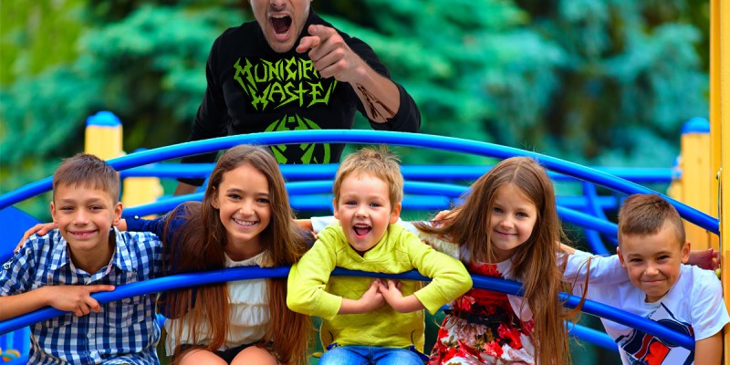 heckler, playground, kids