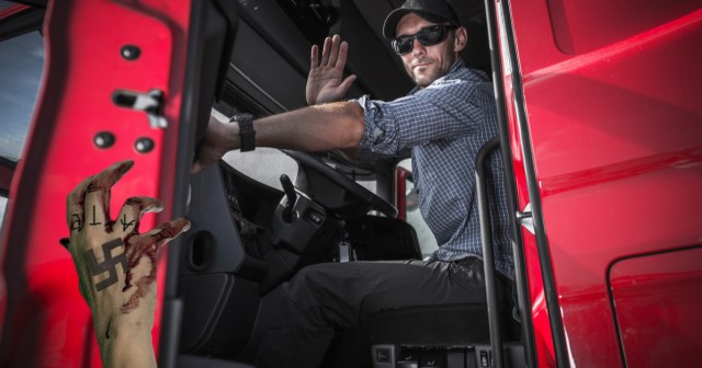 We Interviewed This Neo Nazi With Our Truck’s Front Bumper