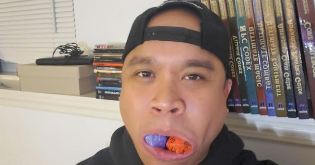 Dungeon Master Really Wishes Player Wouldn’t Swish Dice in Their Mouth Before Every Roll