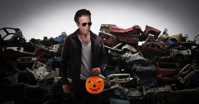 Tom Waits Giving out Rusted Harmonicas to Any Trick-or-Treaters Who Visit Him at Haunted Junkyard