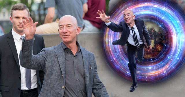 Jeff Bezos Visited by Jeff Bezos From Dystopian Future With Urgent Message to Keep Doing What He’s Doing