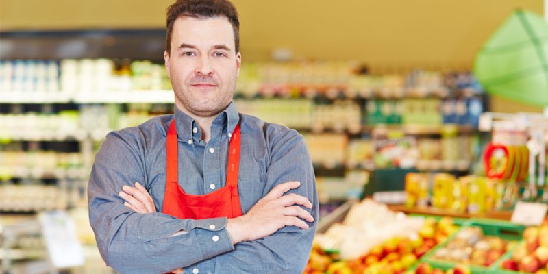 grocer, grocery, worker, manager