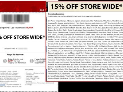 guitar, center, coupon, black friday