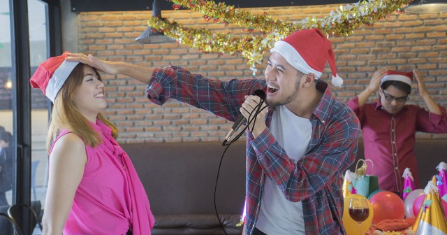 Office Party Not Sure What to Expect After Mailroom Guy Wraps Karaoke Mic Cord Around Wrist