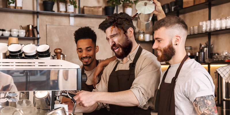 barista, competition, burned