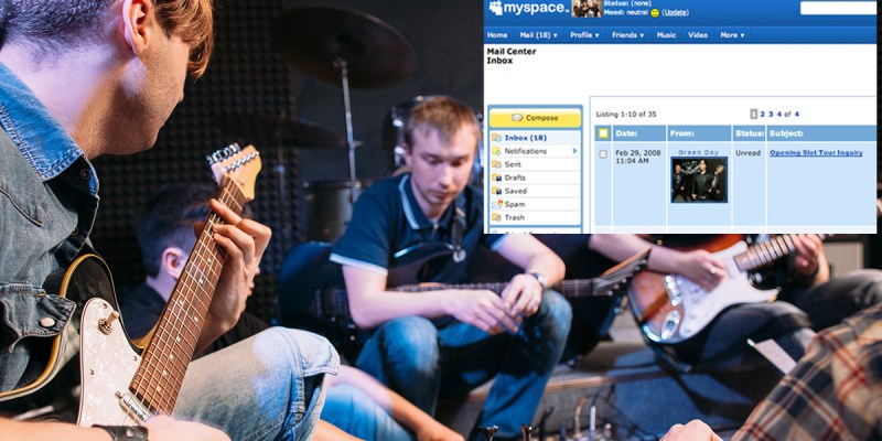 band, myspace, messages