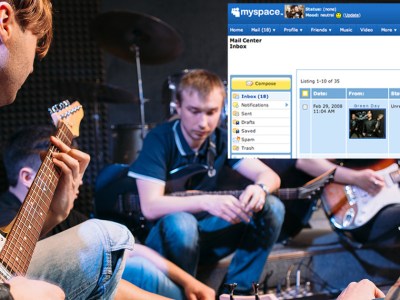 band, myspace, messages