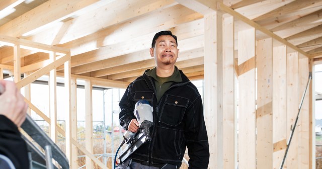 Millennial Does Ironic Tim Allen Grunt Before Accidentally Shooting Nail Gun Through Scrotum