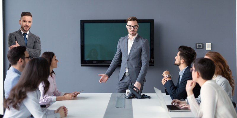 office, punk, presenter