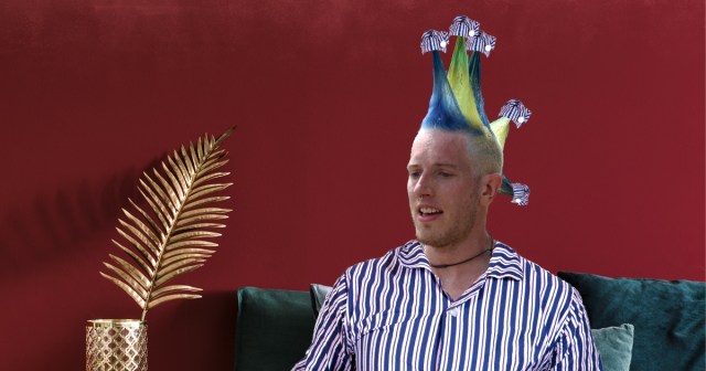 Sleepy Punk Puts Tiny Nightcaps On Each Individual Mohawk Spike