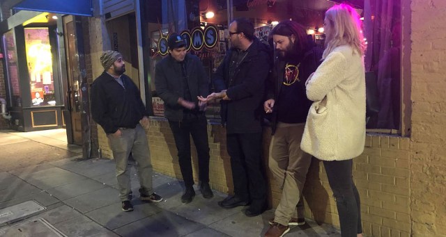 Aging Punks Outside Venue Share Their Best New Ailments of 2019