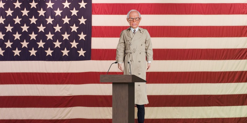 bernie, sanders, trenchcoat