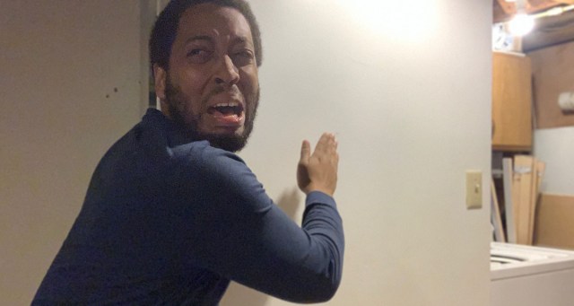 Beta Male Slaps Dent Into Drywall
