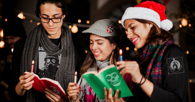 Punk Carolers Regretting Decision to Sing “Last Caress”