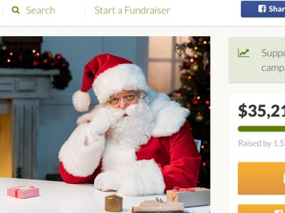 santa, gofundme, christmas