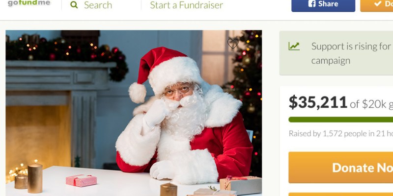 santa, gofundme, christmas