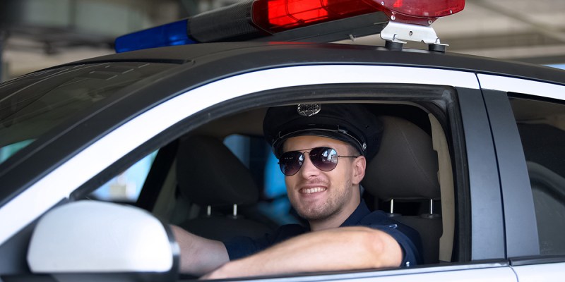 cop, christmas, holiday