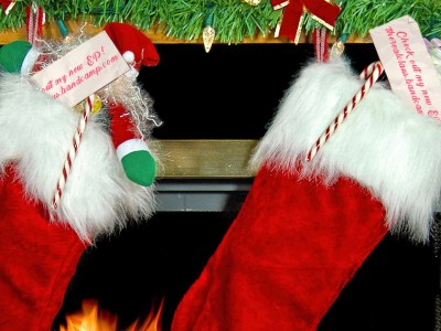 santa, christmas, stocking, bandcamp