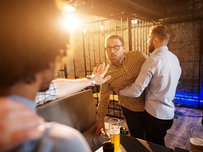 local, fight, man, wimp, fist fight