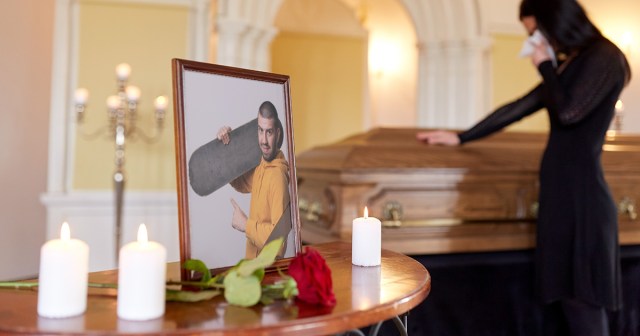 Cool Youth Pastor Skating in Heaven After Church Roof Ollie Attempt