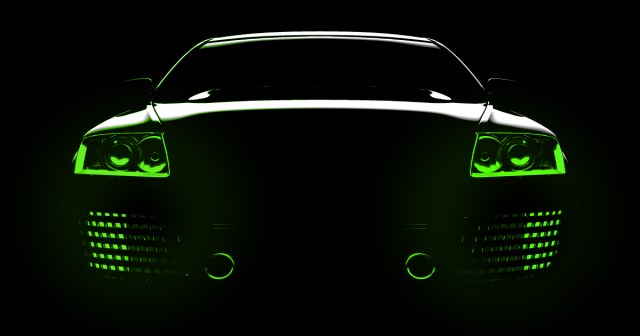 Cool Black Car With Neon Green Accents Must Be Owner’s Gaming Car
