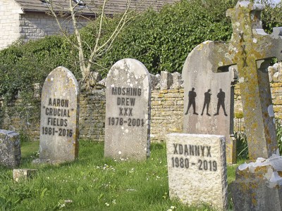 Death, graveyard, tomb stone, straight edge, tattoo