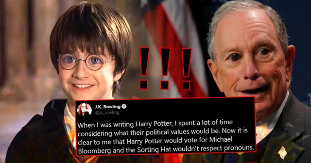 J.K. Rowling Reveals Harry Potter Would Vote for Michael Bloomberg in Obvious Advertising Campaign