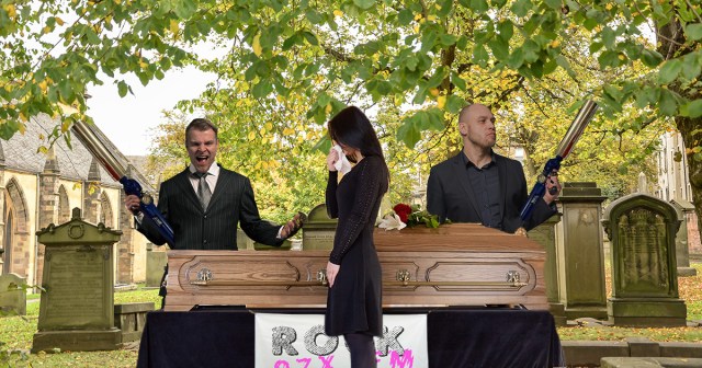 Rock 97X FM Honors Deceased Morning Zoo Crew DJ “Ass-Boy Jenkins” with 12 Panty-Gun Salute at Funeral
