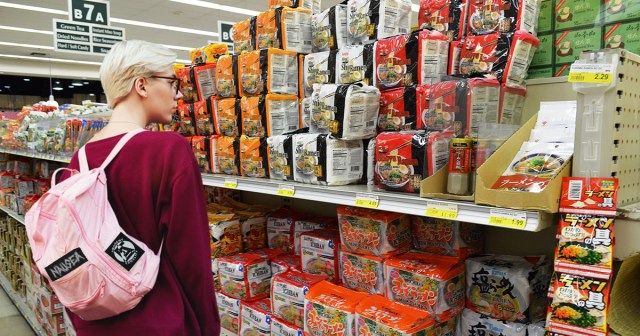 Punk Celebrating With the “Fancy” Instant Ramen