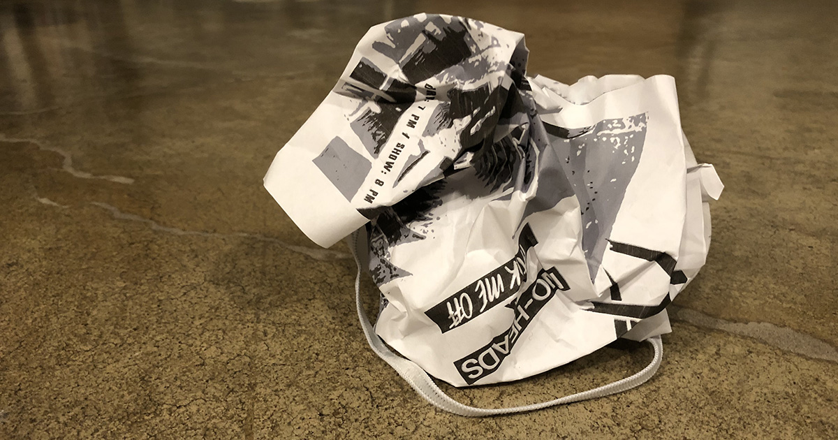 flyer, mask, coronavirus