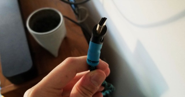 HDMI Cord Seemingly Connected to the Abyss
