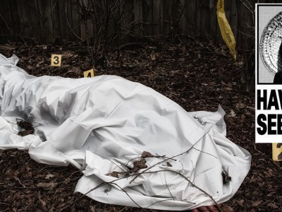 animal chin, dead, buried, shallow grave