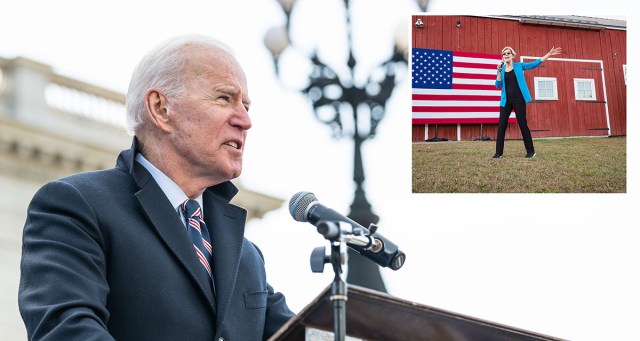 Biden Tells Warren He Hates to See Her Go But Loves to Watch Her Leave