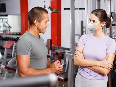 n95, mask, headphones