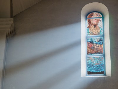 glass, stained, church, punk, friend