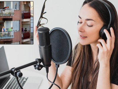 vocals, recording, interrupt, annoying, applause