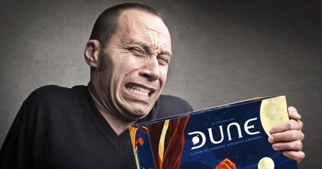 YouTuber Unboxing Dune Board Game Freezes Up After Realizing the Gom Jabbar is Aimed at His Neck