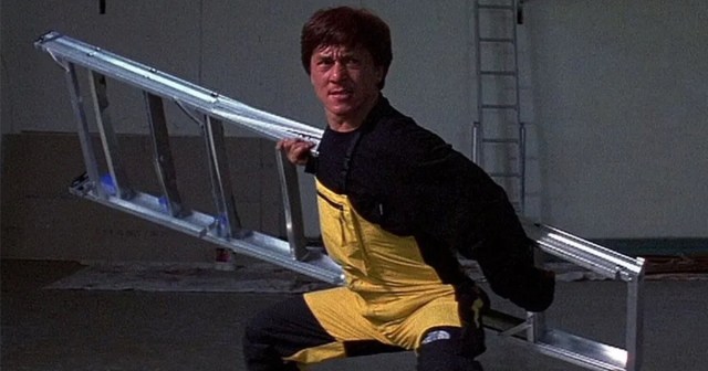 Jackie Chan Fan Immediately Regrets Throwing Ladder at His Idol