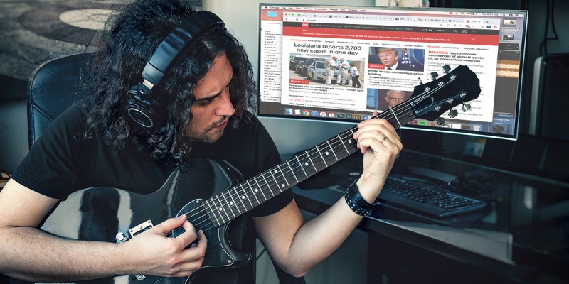 essential workers, non-essential, guitar, guitarist