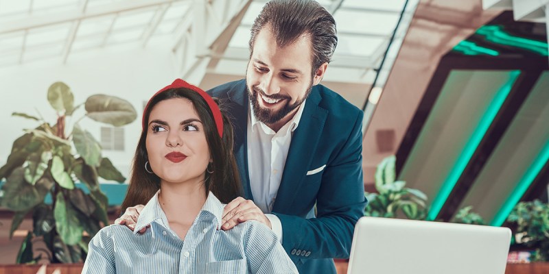 harass, massage, shoulder massage, creepy