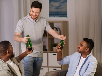 quarantined, roommates, drinking