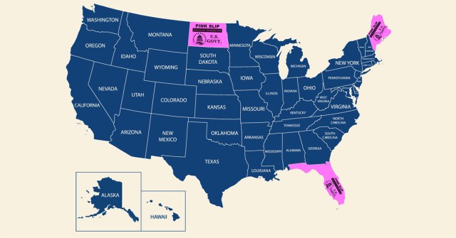 Federal Government Forced to Layoff Three States